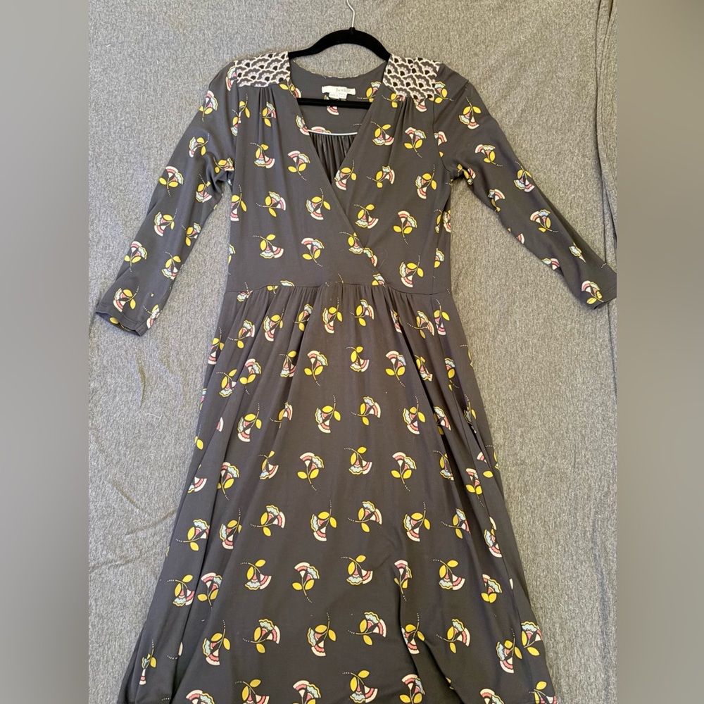 Boden Faux wrap dress, midi sz 4